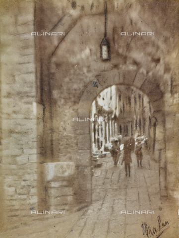 AVQ-A-004294-0052 - Portovenere Road - Date of photography: 1900-1910 - Alinari Archives, Florence