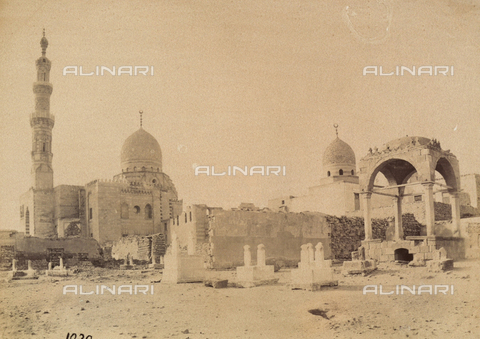 AVQ-A-004358-0003 - "Sites et Monuments du Caire": the mausoleum of Kait Bay in the "city of the dead" - Date of photography: 1873-1893 - Alinari Archives, Florence