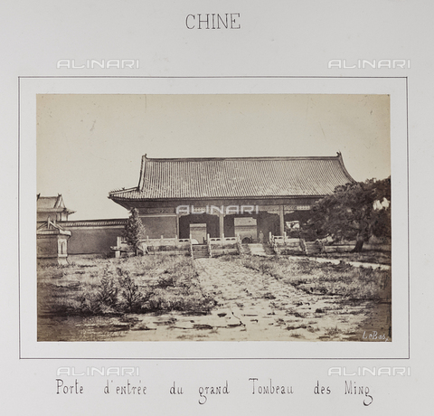 AVQ-A-004363-0004 - Album "J. D.": front door of the tomb of the Ming Dynasty, Beijing - Date of photography: 1866 - Alinari Archives, Florence