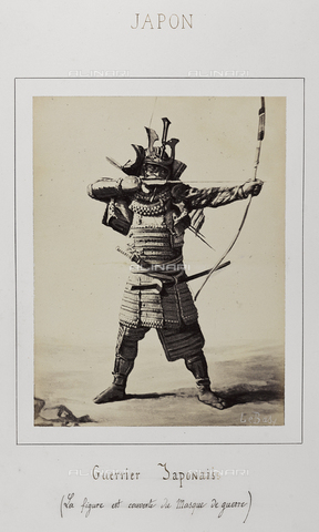 AVQ-A-004363-0016 - Album "J. D.": Japanese warrior with war mask - Date of photography: 1866 - Alinari Archives, Florence