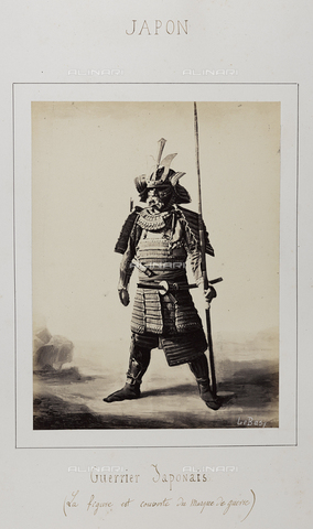 AVQ-A-004363-0017 - Album "J. D.": Japanese warrior with war mask - Date of photography: 1866 - Alinari Archives, Florence