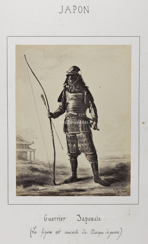 AVQ-A-004363-0018 - Album "J. D.": Japanese warrior with war mask - Date of photography: 1866 - Alinari Archives, Florence