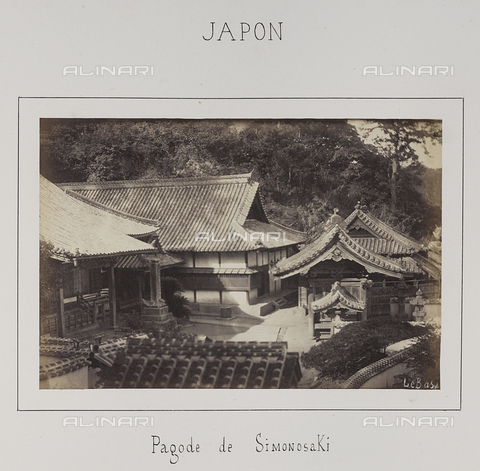 AVQ-A-004363-0021 - Album "J. D.": Simonosaki pagodas - Date of photography: 1866 - Alinari Archives, Florence