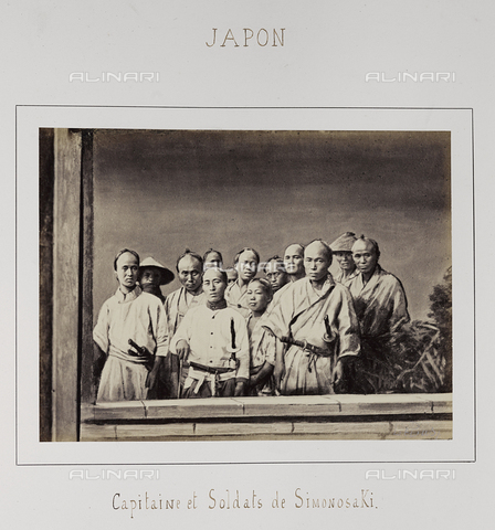 AVQ-A-004363-0023 - Album "J. D.": portrait of a group of military captains of Simonosaki - Date of photography: 1866 - Alinari Archives, Florence