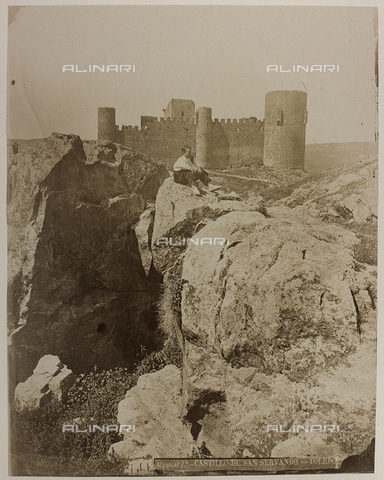 AVQ-A-004640-0003 - Album " Toledo ": View of the castle of San Servando Toledo - Date of photography: 1880-1890 - Alinari Archives, Florence