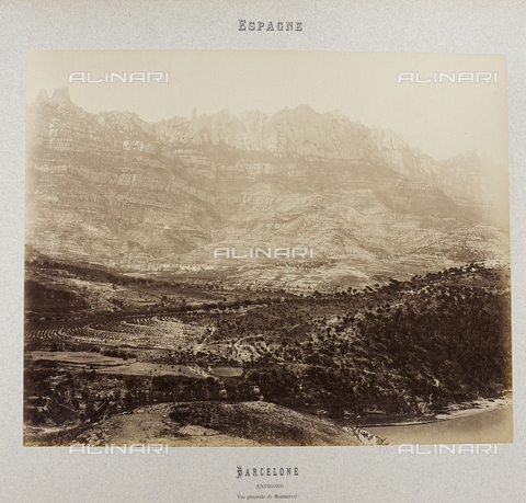AVQ-A-004816-0038 - Album "Barcelone 1888": Panorama of Montserrat in Spain - Date of photography: 1888 - Alinari Archives, Florence