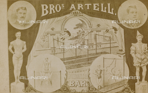 AVQ-A-004882-0028 - Manifesto of the brothers Artell, circus acrobats - Date of photography: 1875-1880 - Alinari Archives, Florence