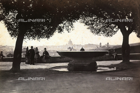 BCC-F-001010-0000 - View of Rome from the Pincio - Date of photography: 1860 ca. - Alinari Archives, Florence