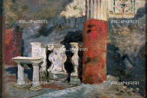 CAL-F-010992-0000 - Casa di Pompei, dipinto di Saverio Altamura conservato nel Museo Civico Giuseppe De Nittis di Barletta - Data dello scatto: 2002 - Archivi Alinari, Firenze