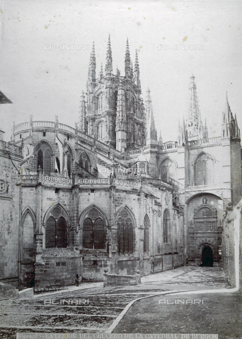 FBQ-F-000007-0000 - Exterior of the Cathedral of Burgos in Spain - Date of photography: 1862- 1880 ca. - Alinari Archives, Florence