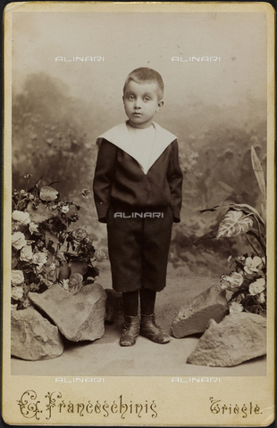 FBQ-F-001431-0000 - Full-length portrait of a small boy in smart sailor-suit - Date of photography: 22 Luglio 1894 - Alinari Archives, Florence