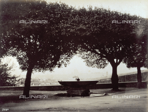 FBQ-F-002620-0000 - View of Rome from the garden of the French Academy - Date of photography: 1865 ca. - Alinari Archives, Florence
