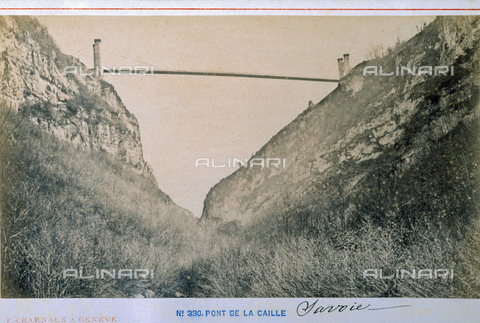 FBQ-F-004932-0000 - A bridge between two mountains - Date of photography: 1870 ca. - Alinari Archives, Florence