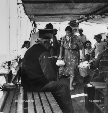 FCA-F-000142-0000 - Monaco of Mount Athos on a boat, Greece - Date of photography: 1950-1960 - Alinari Archives, Florence