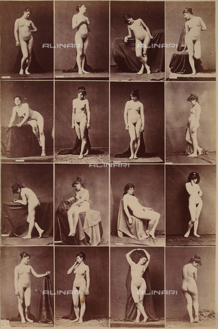 FCC-A-000089-0003 - Sequences of female nudes in various positions - Date of photography: 1880 ca. - Alinari Archives, Florence