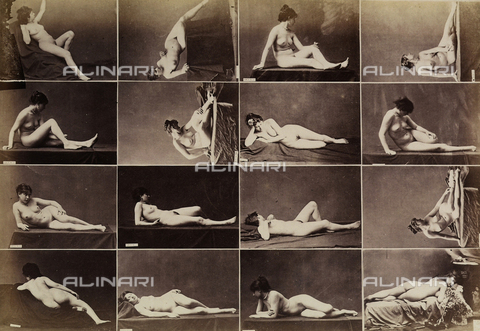 FCC-A-000089-0004 - Sequences of female nudes in various positions - Date of photography: 1880 ca. - Alinari Archives, Florence