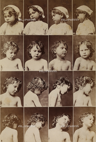 FCC-A-000089-0005 - Sequences of close-ups of a little girl - Date of photography: 1880 ca. - Alinari Archives, Florence