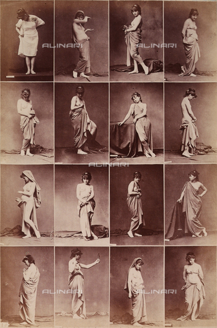 FCC-A-000089-0037 - Sequences of female nudes and half-nudes - Date of photography: 1880 ca. - Alinari Archives, Florence