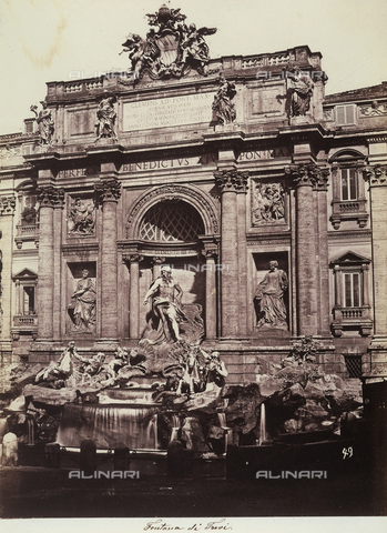 FCC-F-010082-0000 - The Trevi Fountain in Rome - Date of photography: 26/09/1858 - Alinari Archives, Florence