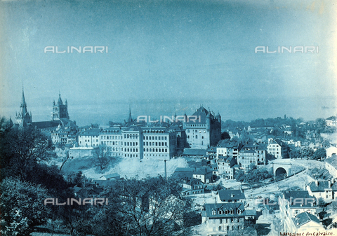 FCC-F-011656-0000 - Veduta della città di Losanna, Svizzera - Data dello scatto: 1890 ca. - Archivi Alinari, Firenze