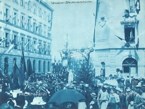 FCC-F-011689-0000 - Festa universitaria a Losanna, Svizzera - Data dello scatto: 1880 ca. - Archivi Alinari, Firenze