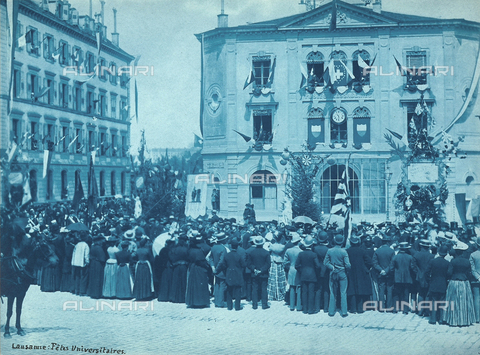 FCC-F-011690-0000 - Festa universitaria a Losanna, Svizzera - Data dello scatto: 1880 ca. - Archivi Alinari, Firenze