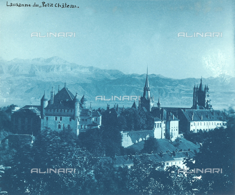 FCC-F-011694-0000 - Veduta del piccolo castello di Losanna, Svizzera - Data dello scatto: 1880 ca. - Archivi Alinari, Firenze