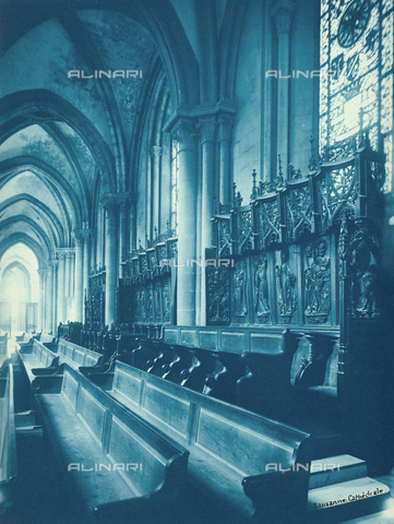 FCC-F-011697-0000 - Interno della cattedrale di Losanna, Svizzera - Data dello scatto: 1880 ca. - Archivi Alinari, Firenze