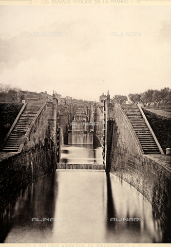 FCC-F-012438-0000 - Public works in France: the lock of Fouserannes. - Date of photography: 1860 - 1880 ca. - Alinari Archives, Florence
