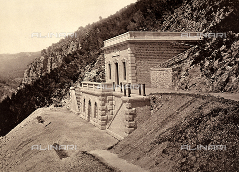 FCC-F-012448-0000 - Public works in France: a reservoir of water among the mountains. - Date of photography: 1860 - 1880 ca. - Alinari Archives, Florence
