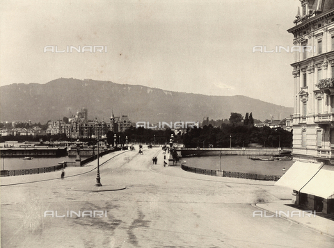 FCC-F-012952-0000 - The Alpenquai in Zurich, Switzerland - Date of photography: 1890 ca. - Alinari Archives, Florence