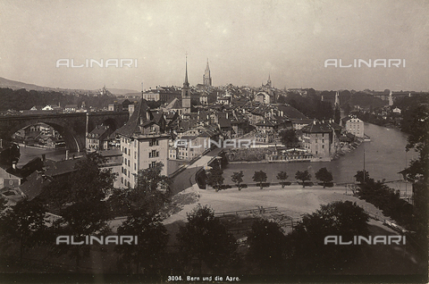 FCC-F-013771-0000 - The city of Bern with the river Aare, Switzerland - Date of photography: 1880 ca. - Alinari Archives, Florence