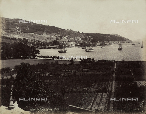 FCC-F-014849-0000 - View of the city of Bà¼yà¼kdere, which faces the Marmara Sea, Turkey - Date of photography: 1890 ca. - Alinari Archives, Florence