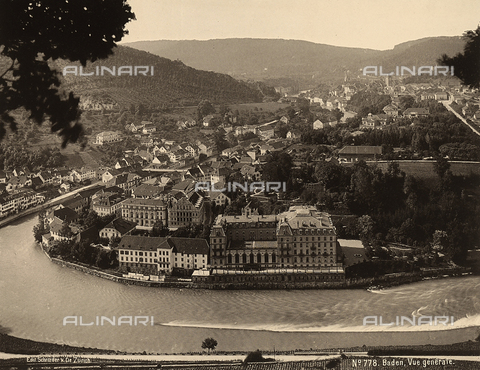 FCC-F-015070-0000 - Panoramic View of Baden, Switzerland - Date of photography: 1897 ca. - Alinari Archives, Florence