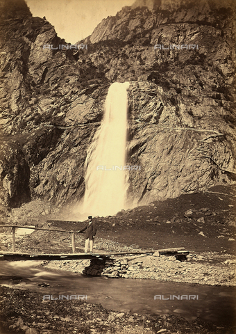 FCC-F-015144-0000 - Pissevache waterfall near Martigny, Switzerland - Date of photography: 1880 ca. - Alinari Archives, Florence