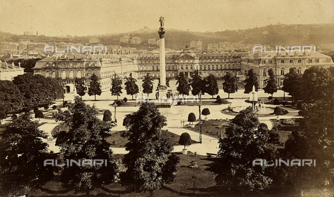 FCC-F-015365-0000 - View of the Altes Schloss in Stuttgart. Renaissance castle which is now the location of the Wurttembergisches Landes Museum. - Date of photography: 1880 ca. - Alinari Archives, Florence