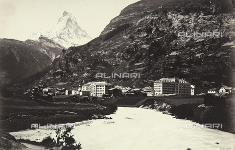 FCC-F-016125-0000 - View of Zermatt - Date of photography: 1870 ca. - Alinari Archives, Florence