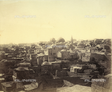 FCC-F-022665-0000 - Panoramic view of Jerusalem - Date of photography: 1870 - 1880 ca. - Alinari Archives, Florence