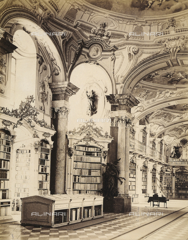 FVQ-F-015897-0000 - Interior of the baroque libraru of the monastery of Admont, Austria - Date of photography: 1900 ca. - Alinari Archives, Florence