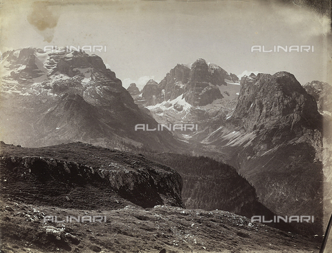 FVQ-F-023569-0000 - The Brenta mountain chain, near Trento - Date of photography: 1890 ca. - Alinari Archives, Florence