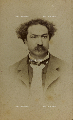 FVQ-F-027567-0000 - Portrait of Alexandre Chatrian, French writer; carte de visite - Date of photography: 1855-1870 - Alinari Archives, Florence
