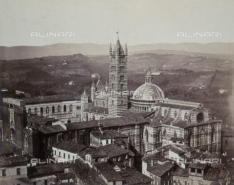 FVQ-F-042340-0000 - View of Siena with the Cathedral and the Baptistery - Date of photography: 1855 ca. - Alinari Archives, Florence