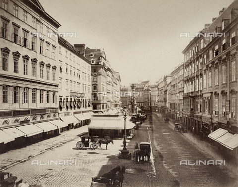 FVQ-F-049884-0000 - Vienna during the Austrian-Hungarian Empire: view of the Graben with people. - Date of photography: 1870 ca. - Alinari Archives, Florence