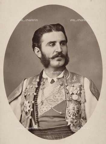 FVQ-F-091786-0000 - Portrait of the prince of Montenegro - Date of photography: 1865 - 1875 - Alinari Archives, Florence