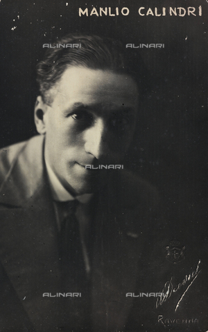 FVQ-F-116535-0000 - Ritratto dell'attore italiano Manlio Calindri; cartolina - Data dello scatto: 1925 ca. - Archivi Alinari, Firenze