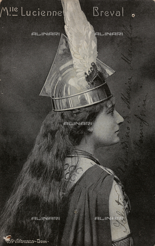 FVQ-F-116661-0000 - Ritratto del soprano svizzero Lucienne Bréval, cartolina - Data dello scatto: 1900-1905 - Archivi Alinari, Firenze