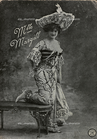 FVQ-F-116663-0000 - Ritratto di Mlee Margill, cartolina - Data dello scatto: 1900-1905 - Archivi Alinari, Firenze