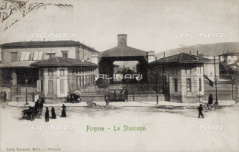 FVQ-F-135558-0000 - The station designed by Enrico Maria Antonia Present (on the site where will be built the new station of Santa Maria Novella), Florence - Date of photography: 1904 ca. - Alinari Archives, Florence