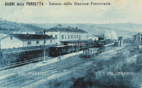 FVQ-F-135869-0000 - Stazione ferroviaria di Porretta Terme - Data dello scatto: 15/08/1924 - Archivi Alinari, Firenze