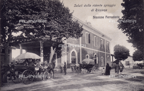 FVQ-F-135902-0000 - La stazione ferroviaria di Riccione, Rimini - Data dello scatto: 1910 - 1915 ca. - Archivi Alinari, Firenze
